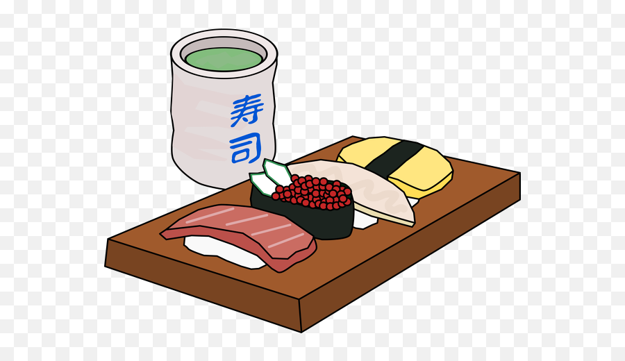 Sushi - Transparent Background Sushi Clipart Png Emoji,Sushi Clipart