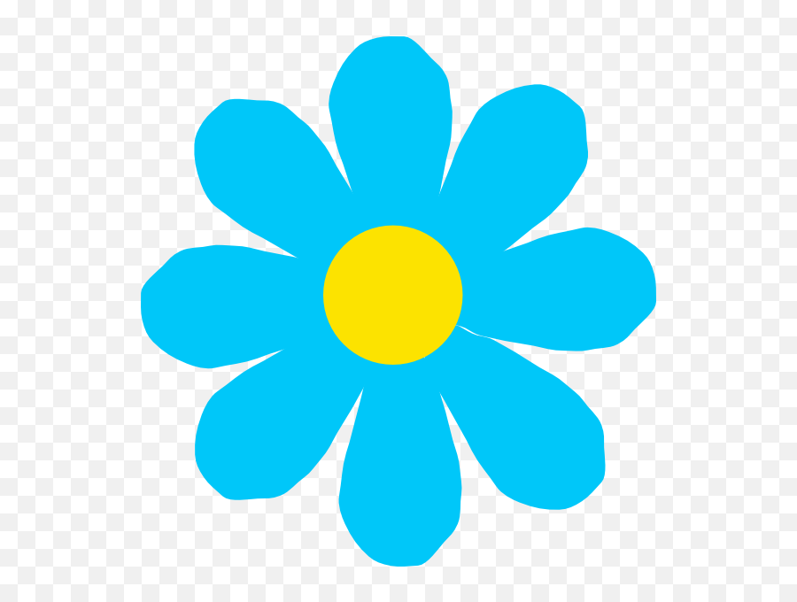 Bright Blue Flower Clip Art At Clkercom - Vector Clip Art Emoji,Blue Flowers Png