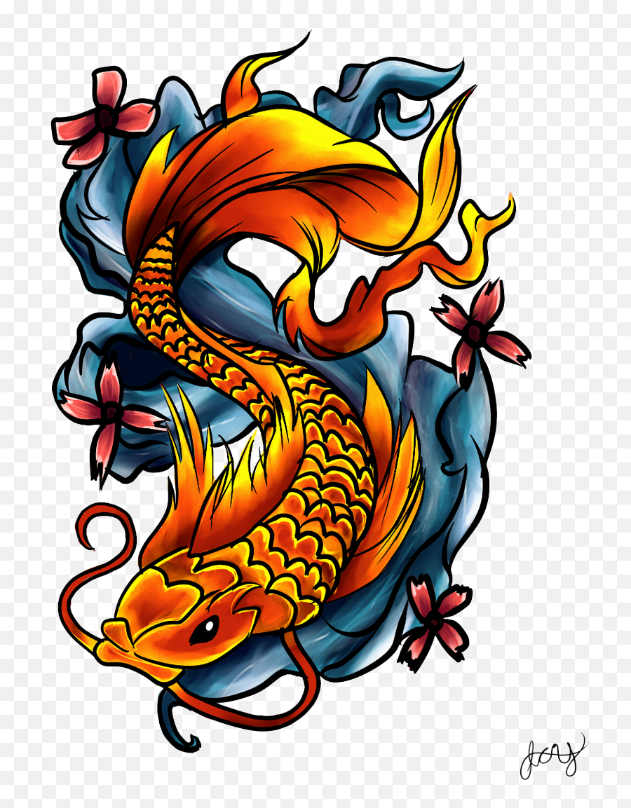 Download Koi Tattoo Others Free Download Png Hq Clipart Png Emoji,Koi Clipart