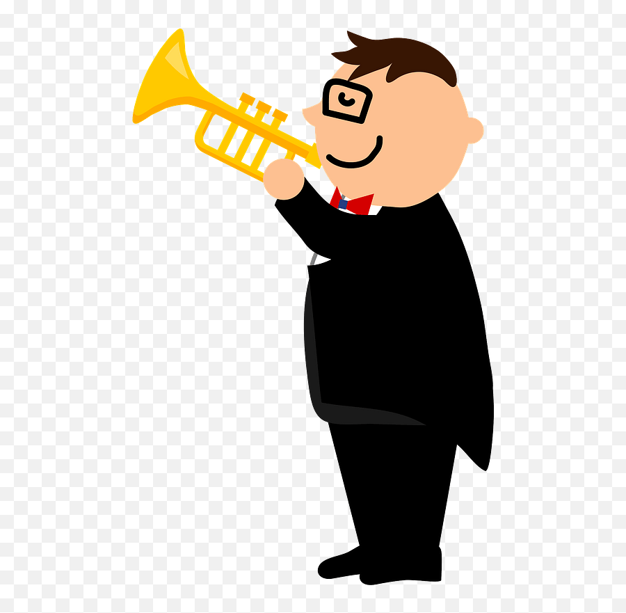 Trumpet Player Clipart Emoji,Trumpet Clipart