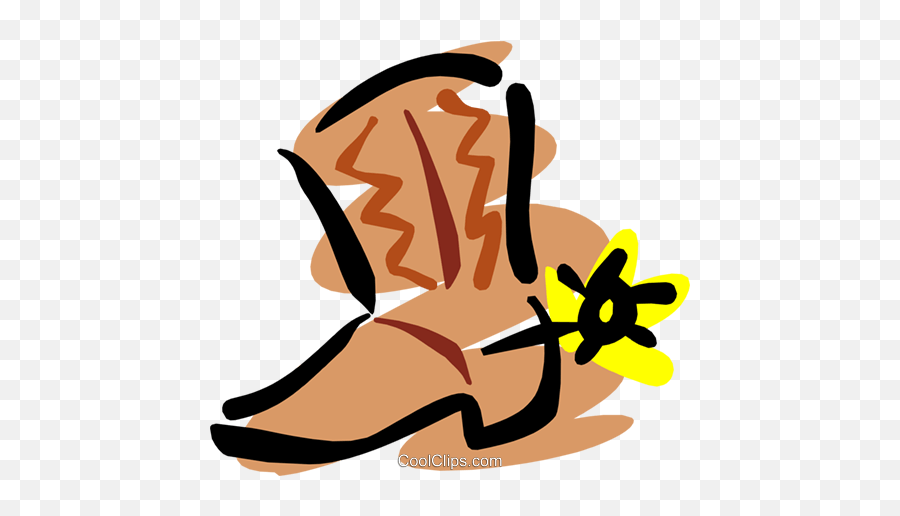 Cowboy Boots Royalty Free Vector Clip Art Illustration Emoji,Free Cowboy Clipart