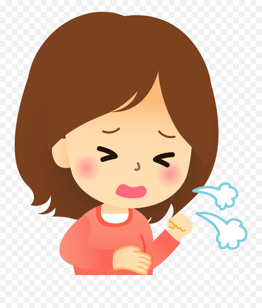 Christine Woman Is Sick With Cough And Cold Clipart Free Emoji,Sneezing Clipart