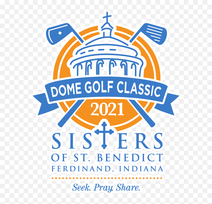 Golf Classic Logo 2021 Color White Outline Sisters Of St Emoji,Indiana Outline Png