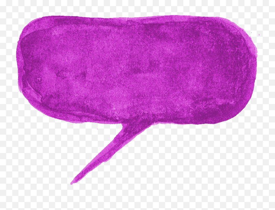 7 Purple Watercolor Speech Bubble - Purple Speech Bubble Transparent Background Emoji,Speech Bubble Png