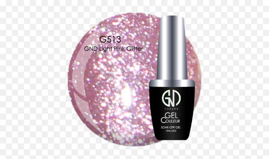 Gnd Light Pink Glitter - 513 Gnd Canada 1step Gel U2013 Cm Emoji,Pink Sparkles Png