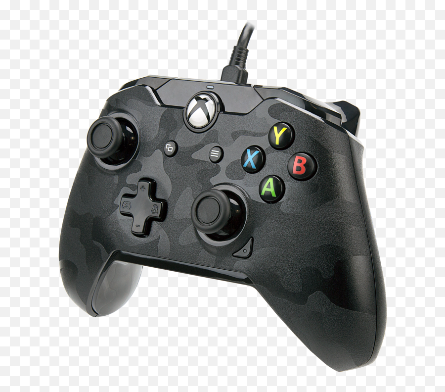 Xbox One X Controller Gamestop - Wired Black Camo Xbox One Controller Emoji,Xbox Png