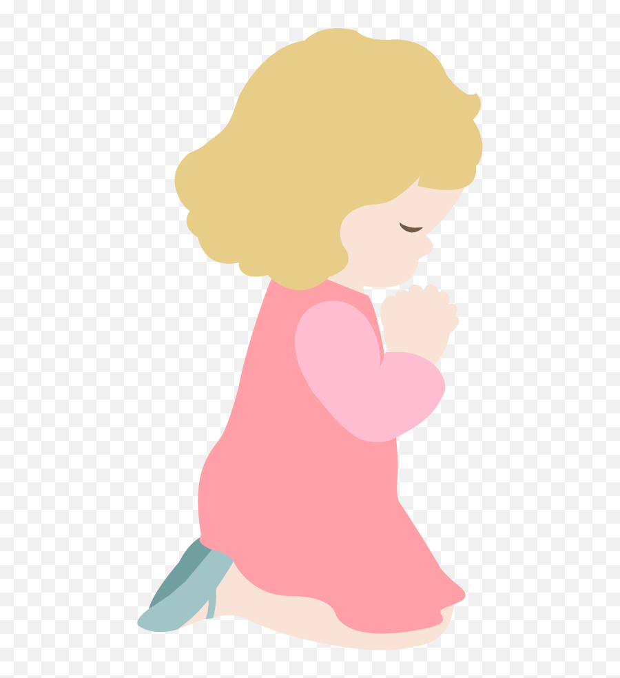 Toddler Clipart Child Art Toddler - Girl Praying Clipart Png Emoji,Toddler Clipart