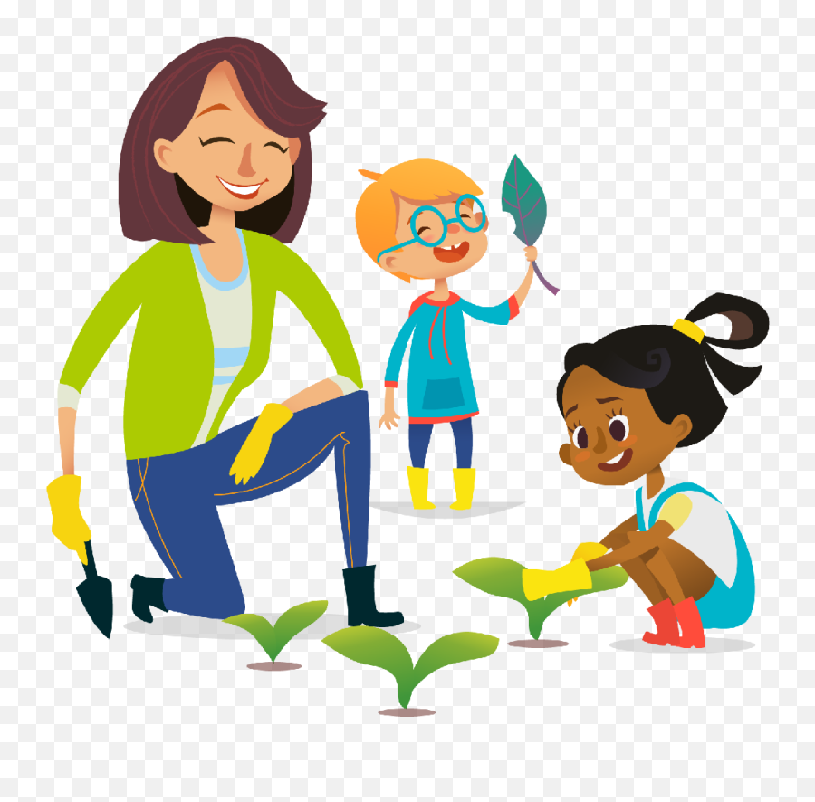 Gardening - Transparent Kids Gardening Clipart Emoji,Kids Clipart