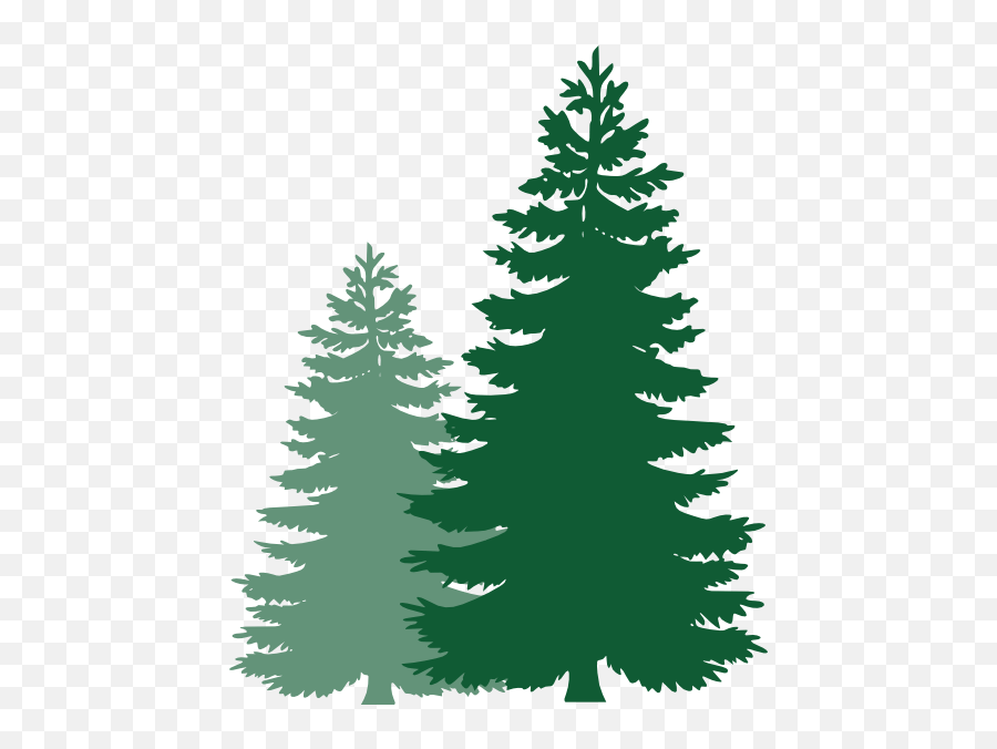 Download Pine Tree Vector Clipart - Silhouette Pine Tree Tree Clipart Emoji,Christmas Tree Outline Clipart