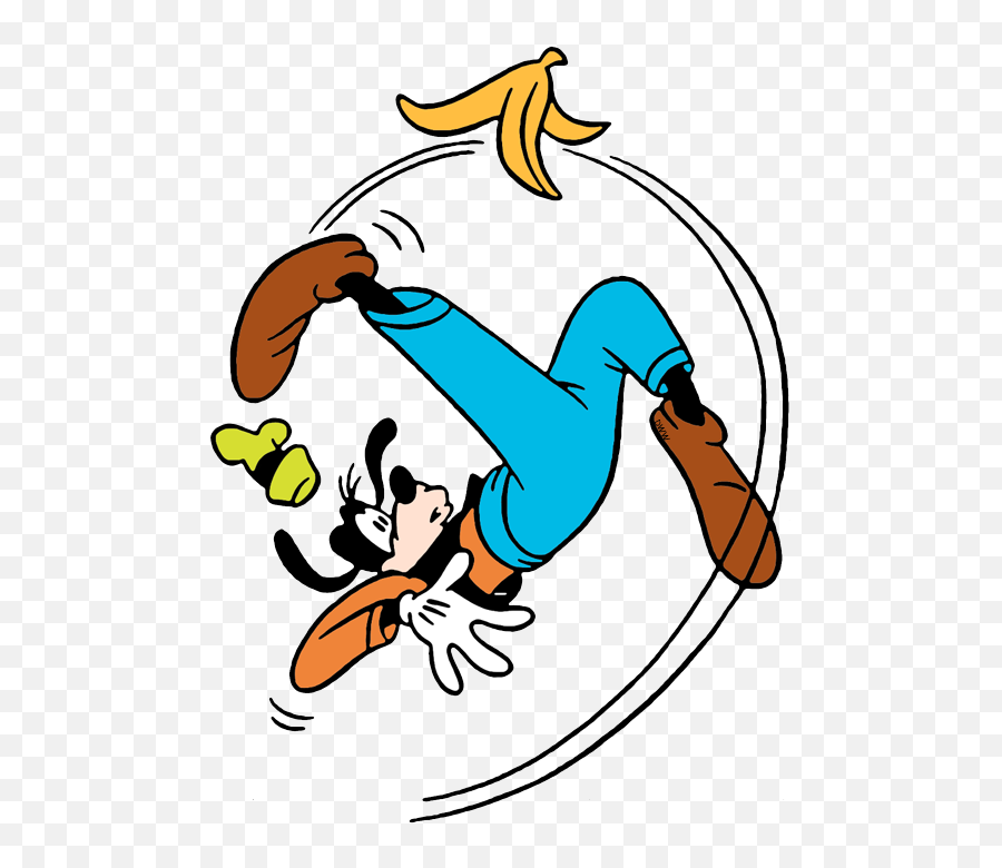 Goofy Clip Art - Slip On Bananna Peel Emoji,Goofy Clipart