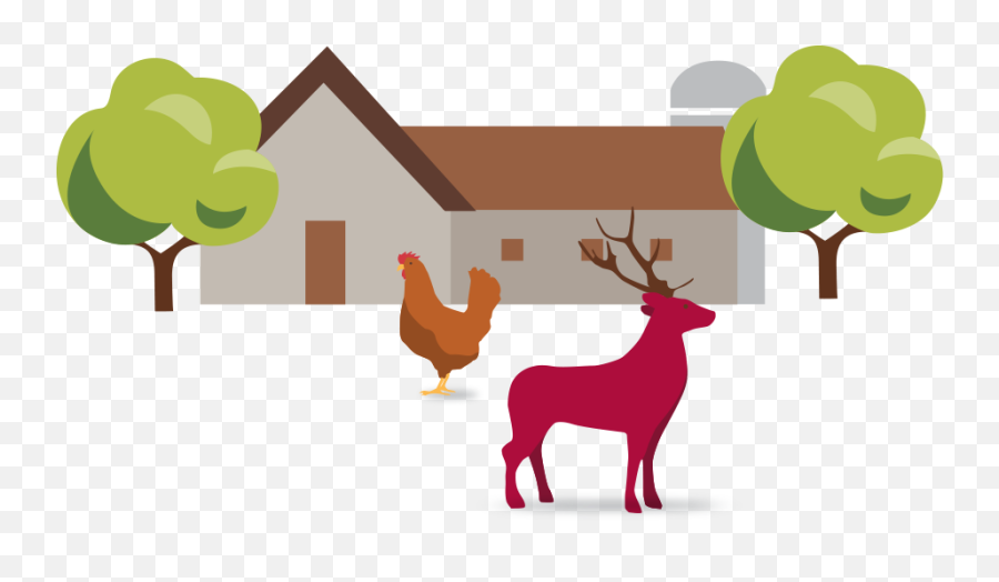 Farm Clipart - Full Size Clipart 587816 Pinclipart Reindeer Emoji,Farm Clipart