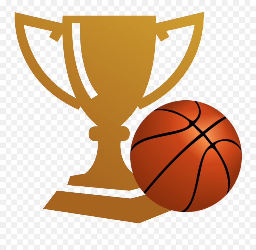 Basketball Team Clipart Trophy - Transparent Background Three Examples Of Rolling Friction Commonly Found Emoji,Basketball Transparent Background