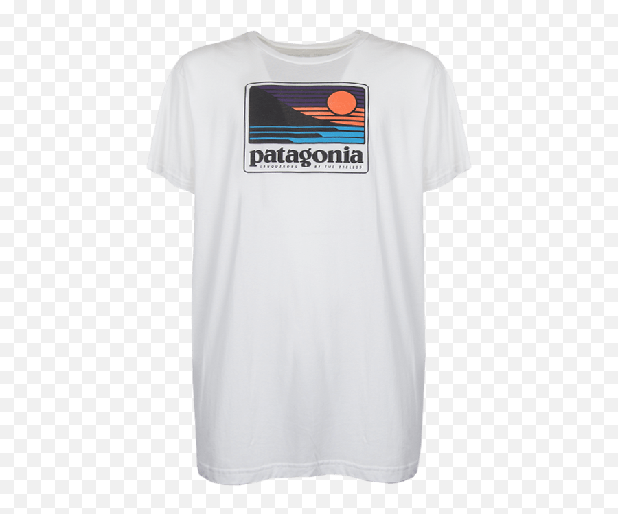 Maglietta Bio - Bianca Unisex Emoji,Patagonia Logo Shirts
