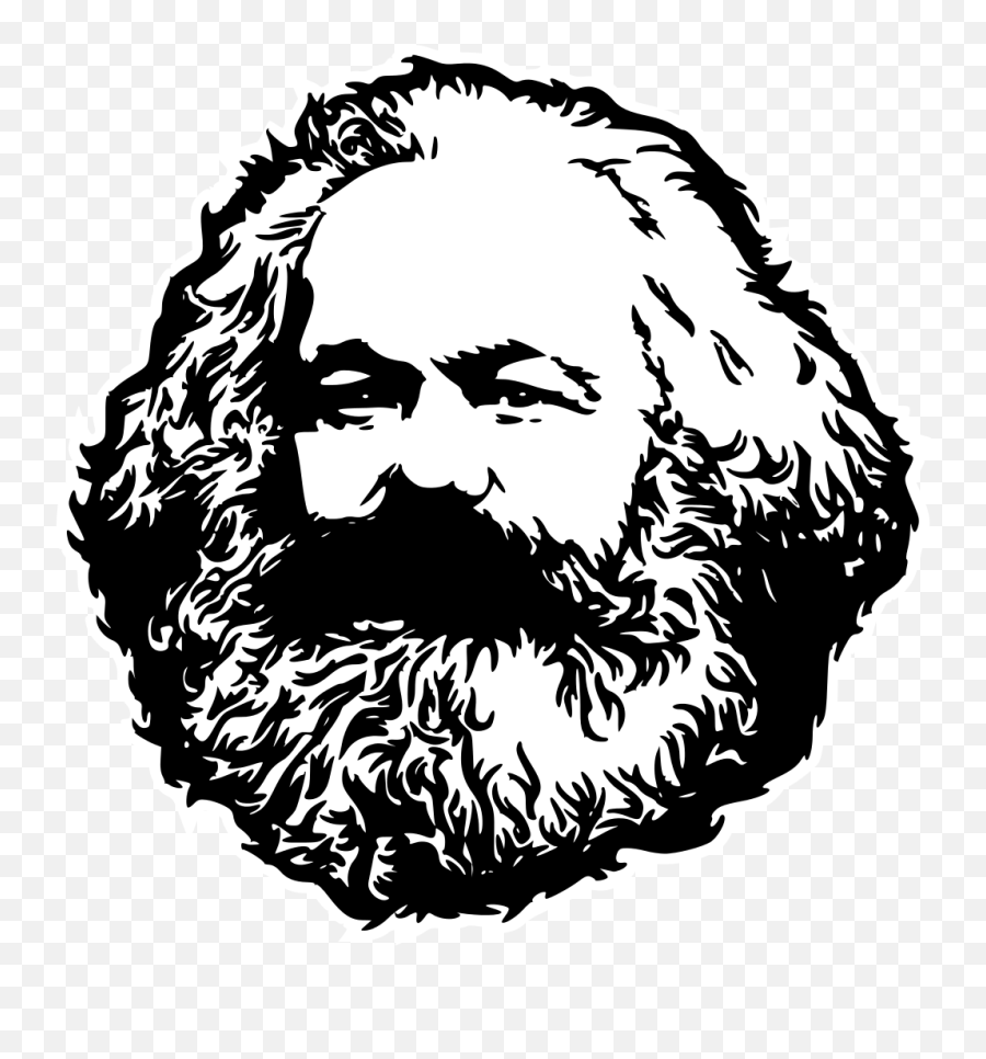 Karl Marx Monochromatic - Clipart Karl Marx Png Emoji,Karl Marx Png