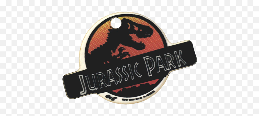The Lost World Jurassic Park Key Fob - Black And White Emoji,Fob Logo
