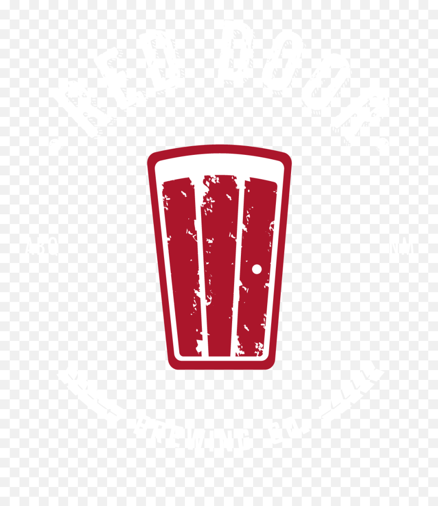 Red Door Brewing Company - Pint Glass Emoji,Beer Logo