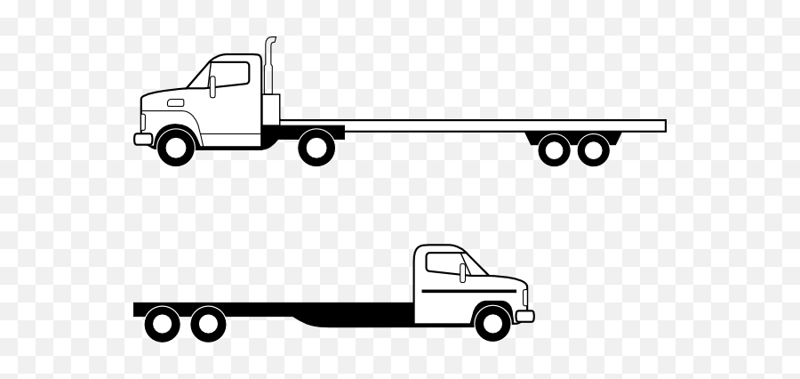 Trailer Cliparts Png Images - Flatbed Truck Clipart Emoji,Trailer Clipart