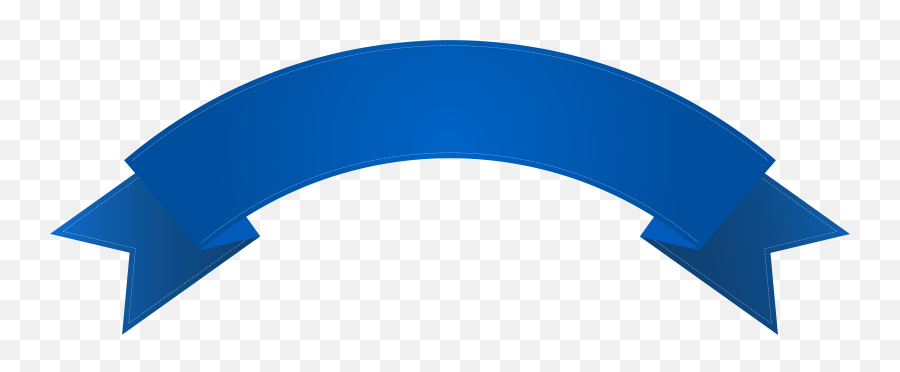 Blue Banner Png Transparent Png Image - Horizontal Emoji,Banner Clipart