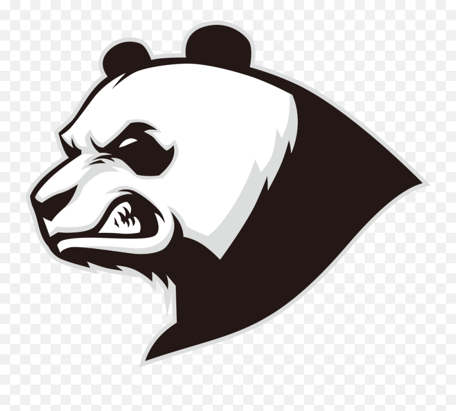 Giant Head Bear Pandas Baby Logo Panda - Bad Panda Logo Emoji,Panda Logo