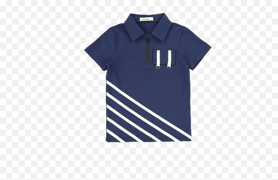 Diagonal Stripe Pocket Polo U2013 Tottini Emoji,Diagonal Stripes Png