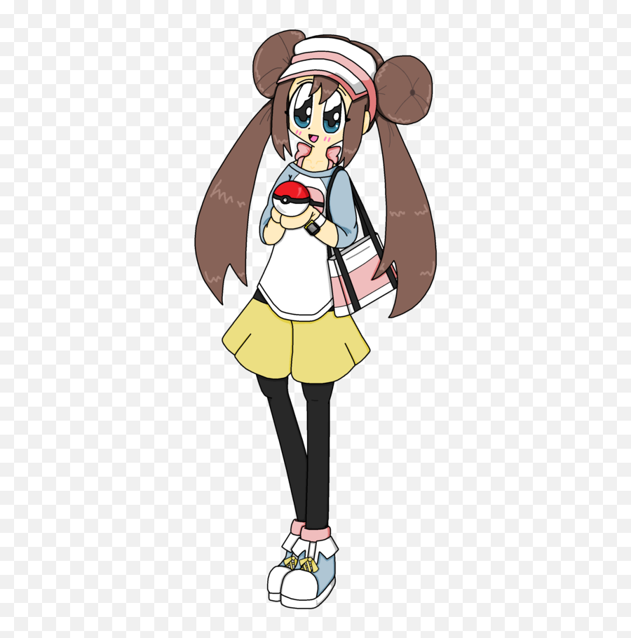 Drawn Woman Pokemon - Pokemon Black And White 2 Female Emoji,Pokemon Black 2 Logo