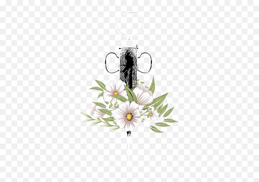 Syringe Floral Medicine Phlebotomist Blood Gift Galaxy Case Emoji,Funeral Flowers Clipart