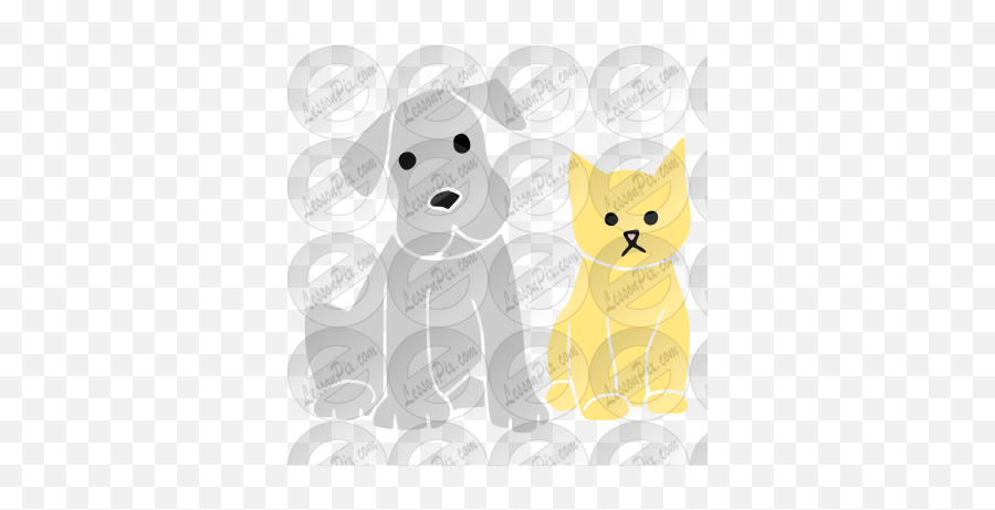 Pets Stencil For Classroom Therapy Use - Great Pets Clipart Happy Emoji,Pets Clipart