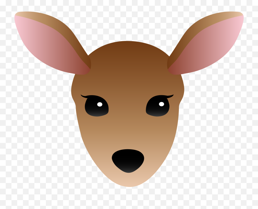 Deer Head Clipart - Face Cartoon Deer Head Emoji,Deer Head Clipart