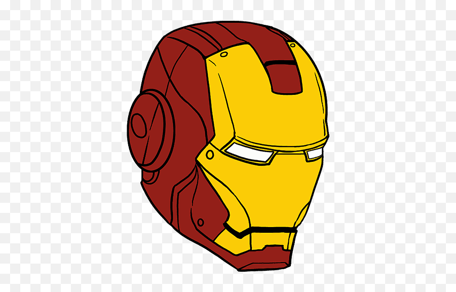 Ironman Clipart Face Ironman Face - Drawing Iron Man Cute Emoji,Iron Man Clipart