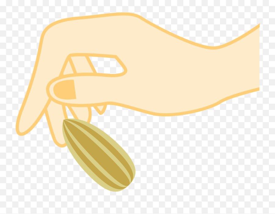 Hand Is Sowing Seed Clipart - Seed In Hand Clip Art Emoji,Seed Clipart