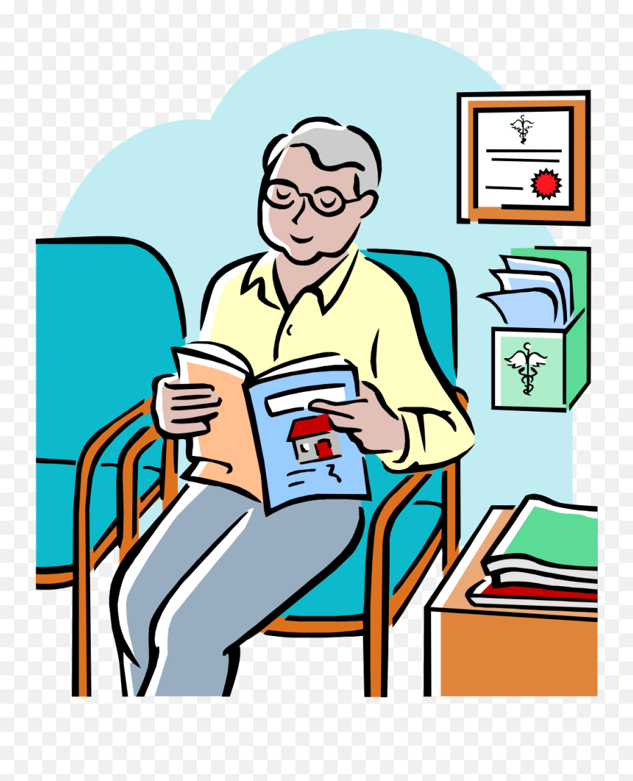 Waiting Room Clip Art - Png Download Full Size Clipart Clipart Sitting In Doctors Waiting Room Emoji,Room Clipart