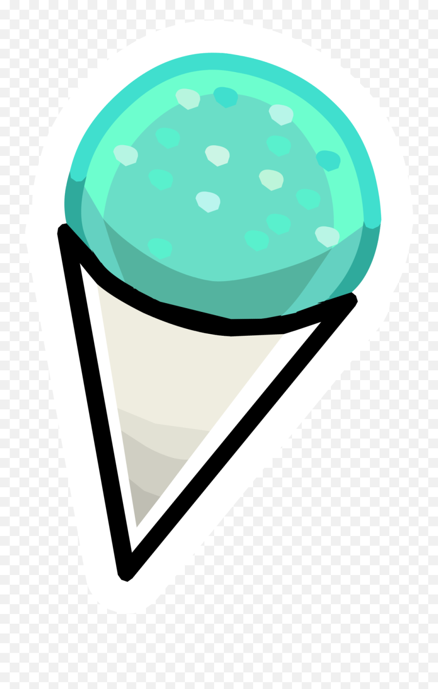 Snow Cone Clipart - Png Download Full Size Clipart Cartoon Snow Cone Transparent Emoji,Cone Clipart