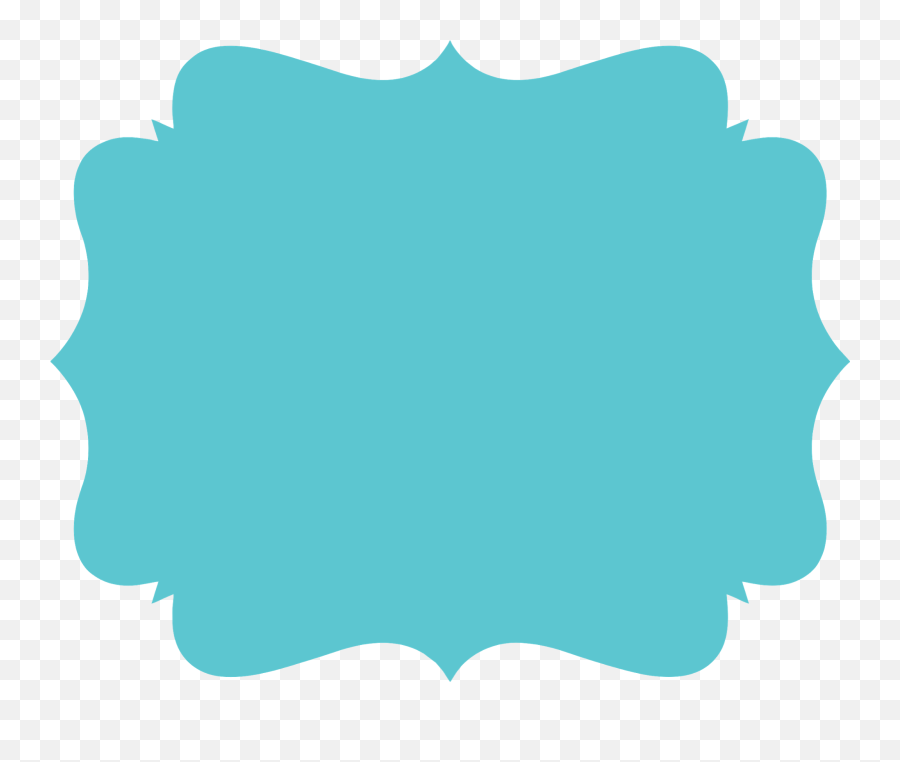Label Clipart Turquoise - Blue Banner Label Png Emoji,Label Clipart