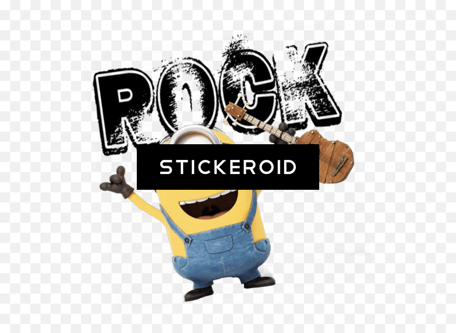 Rock Minions - Minions Clipart Full Size Clipart 698334 Minion With Guitar Png Emoji,Minions Clipart
