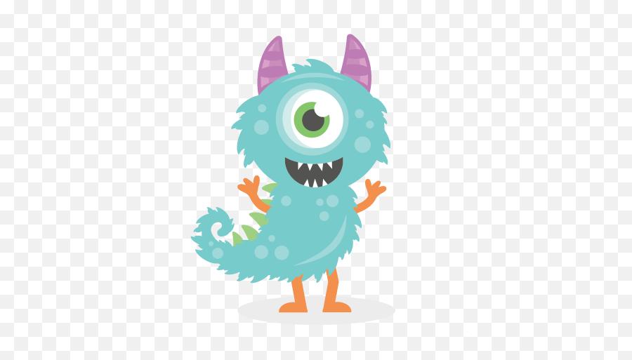 Monster With Tail Svg Cutting File Monster Svg Cut Files For - Cute Monster With Tail Emoji,Tail Clipart
