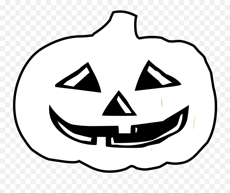 Halloween Pumpkin Clipart Black - Transparent Halloween Pumpkin Clipart Black And White Emoji,Pumpkin Clipart Black And White