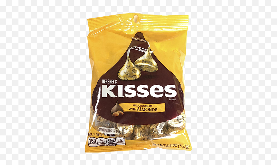 Hersheyu0027s Kisses Milk Chocolate With Almonds - Hersheys Kisses Chocolate Almond Emoji,Hershey Kisses Logo