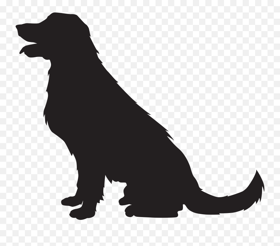 Free Clipart Of A Black And White Sitting Dog - Had A Black Cartoon Dog Image Transparent Background Emoji,Dog Clipart Black And White