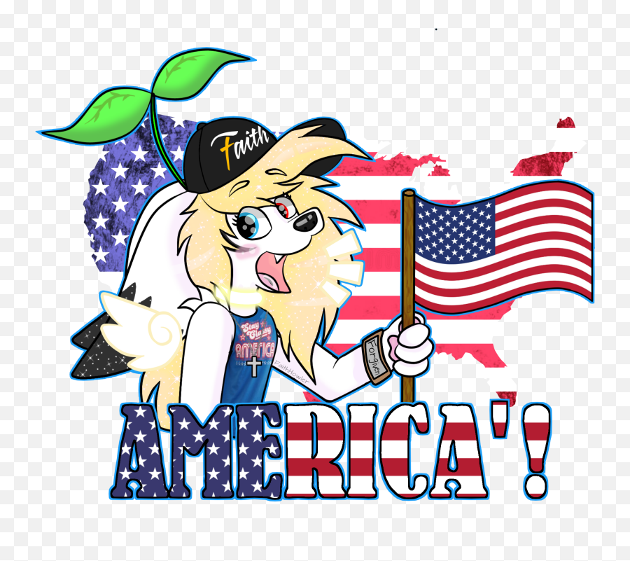 Furry - United Furry States Of America Emoji,God Bless America Clipart