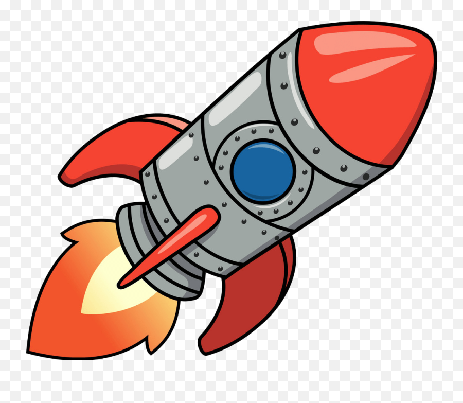 Cartoon Spaceship Rocket Png - Spaceship Cartoon Emoji,Rockets Png