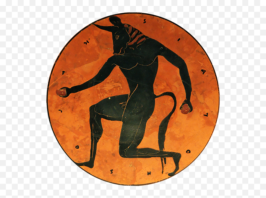 Minotaur Knossos Theseus Ancient Greece - Pinturas Del Arte Griego Emoji,Minotaur Png