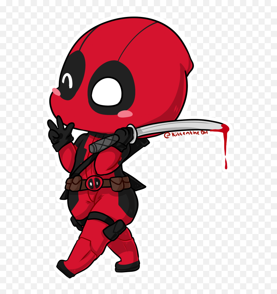 Deadpool Png - Chibi Deadpool Drawing Emoji,Deadpool Png