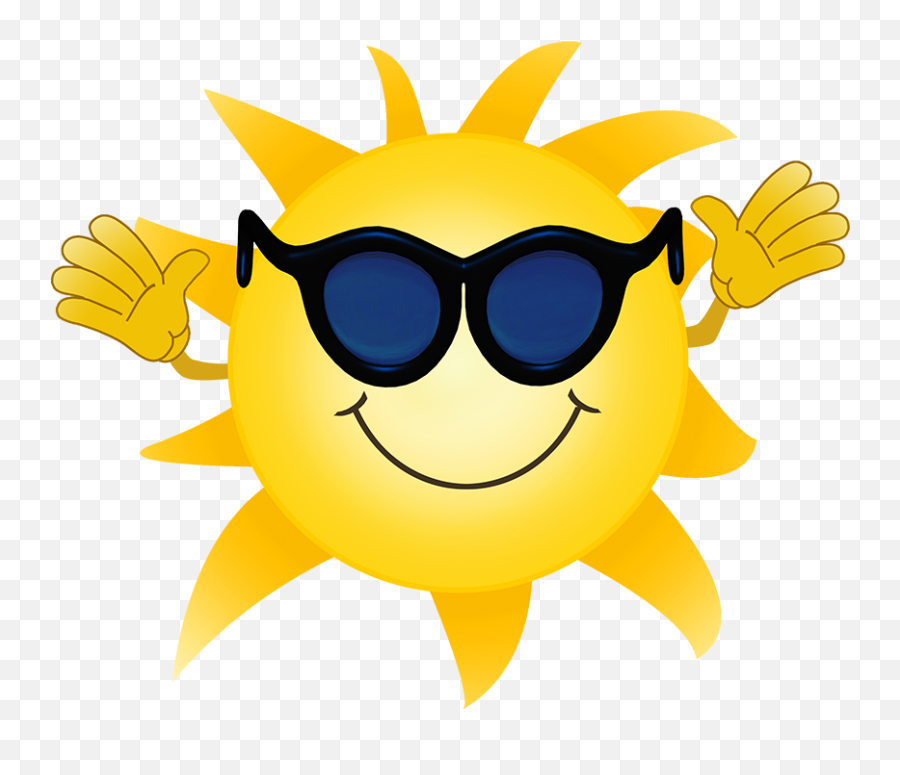 Sun Clipart Emoji,Cartoon Sunglasses Png