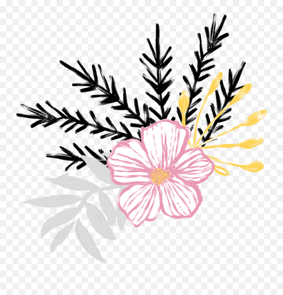 Weeds Drawing Sign - Flower Clipart Full Size Clipart Emoji,Weeds Clipart