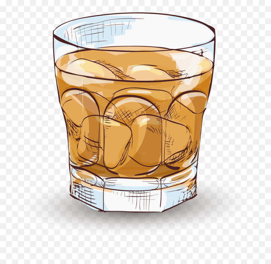 Whiskey Vector Old Fashioned Glass - Whisky Vector Logo Png Emoji,Whiskey Glass Png