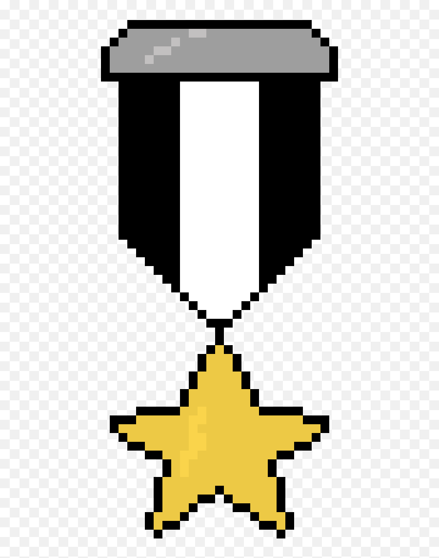 Download Hd Medal Of Honor - Pixel Art 8 Bit Star Emoji,Pixel Star Transparent