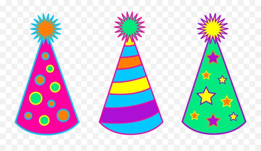 Party Hats Cliparts Download Clip Art - Cartoon Clipart Birthday Hat Emoji,Hat Clipart