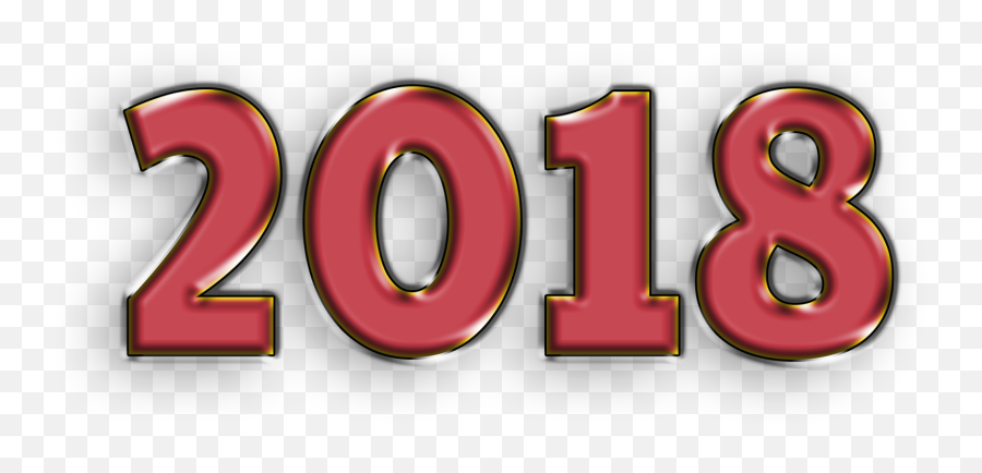 Happy New Year 2018 Hd 4k 3d Png Images New Year 2018 - Solid Emoji,Happy New Year 2019 Png