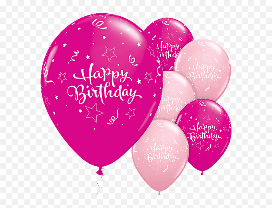 Birthday Balloons Png - Real Birthday Balloons Happy Balloons Happy Birthday Barbie Emoji,Birthday Balloons Png