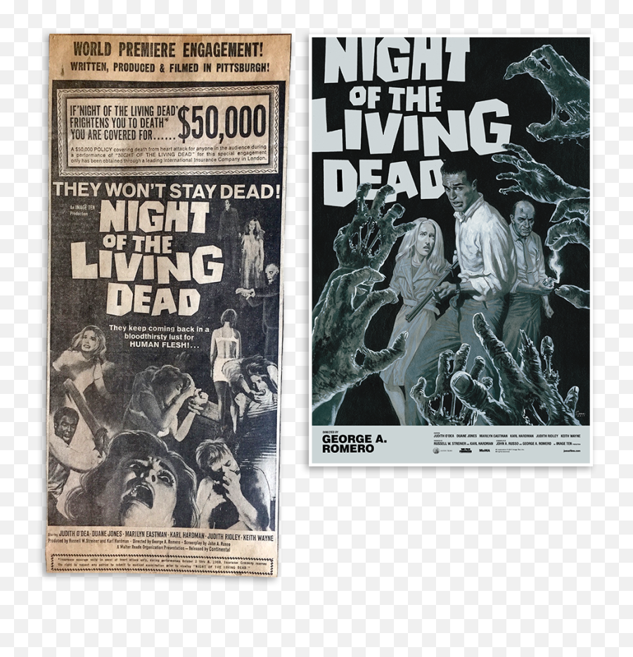 Cmon - Night Of The Living Dead 1968 Emoji,Bite Mark Png